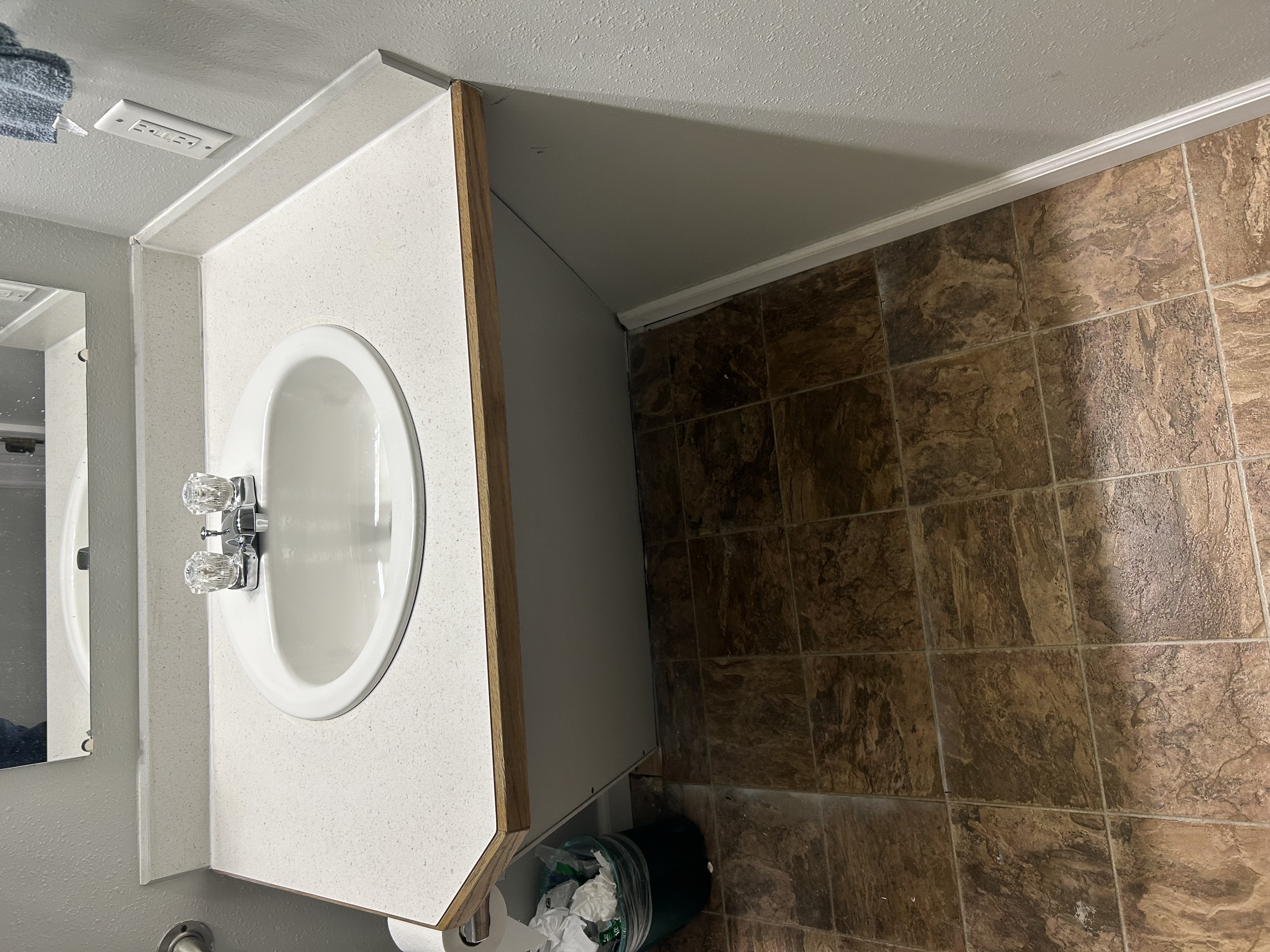 Bathroom remodel – completed vanity install